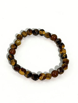 "Summit Tiger" Faceted Golden Tiger’s Eye Bracelet | The Gold Element | Leadership Talisman
