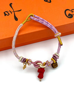 "Soul Manifest" Agarwood & Pixiu Cinnabar Woven Bracelet | Fortune Charm