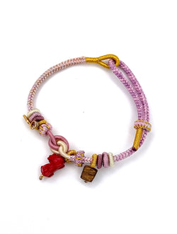 "Soul Manifest" Agarwood & Pixiu Cinnabar Woven Bracelet | Fortune Charm