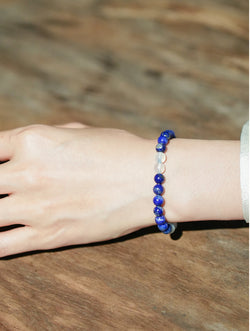 "Starry Ocean" Zen Lapis Lazuli & Moonstone Bracelet | The Water Element