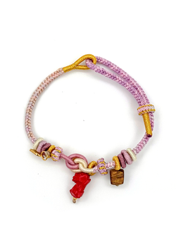 "Soul Manifest" Agarwood & Pixiu Cinnabar Woven Bracelet | Fortune Charm