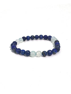 "Starry Ocean" Zen Lapis Lazuli & Moonstone Bracelet | The Water Element