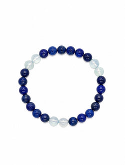 "Starry Ocean" Lapis Lazuli & Moonstone Bracelet | Water Element