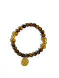 "Mountain Grounding" Tiger's Eye & Golden Tiger's Eye Bracelet | Earth Element