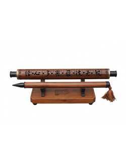 Zen Calligraphy Pen & Scroll Incense Burner Gift Set | 10g Agarwood Sticks
