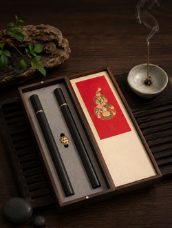 Agarwood Incense Gift Set | 20g | Gourd Double-Tube Presentation
