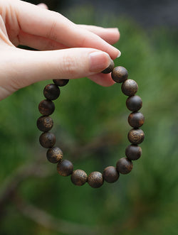 Natural Sinking Agarwood Bracelet 10mm - 13.5g High Density Oud Beads
