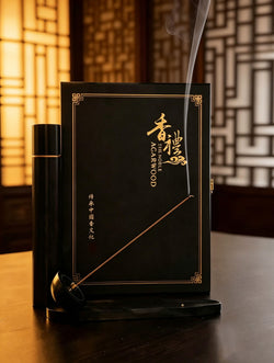 Premium Natural Black Sandalwood Incense Sticks (50g) | Luxury Black Gift Box for Stress Relief & Meditation