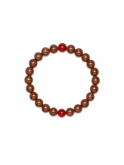 Smoky Quartz & Red Agate Bracelet | Earth Element | Grounding & Balance