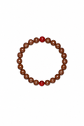 Smoky Quartz & Red Agate Bracelet | Earth Element | Grounding & Balance