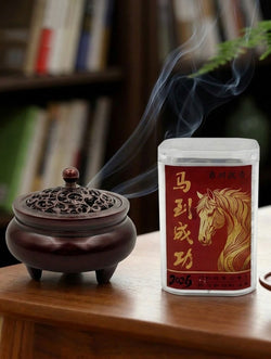 Natural Agarwood Horse-Shaped Coil Incense | Binder-Free